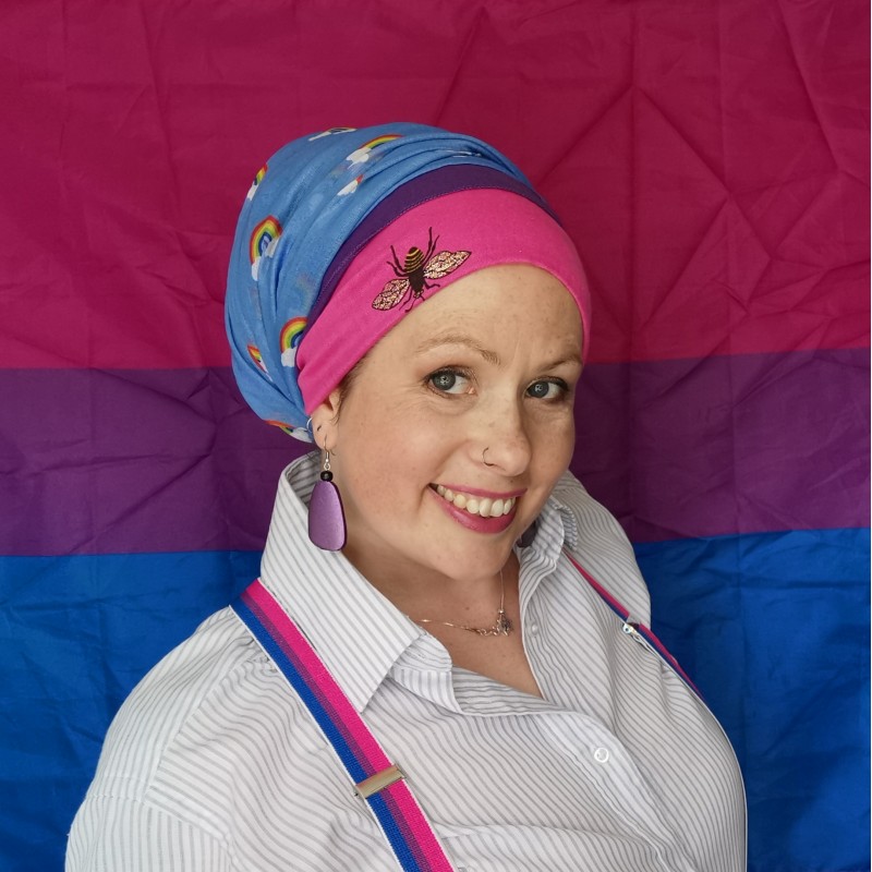Bisexual Flag LGBTQ+ Pride Headscarf Kit Bisexual scarf Bisexual