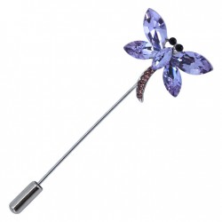 Diamante Firefly Scarf Pin